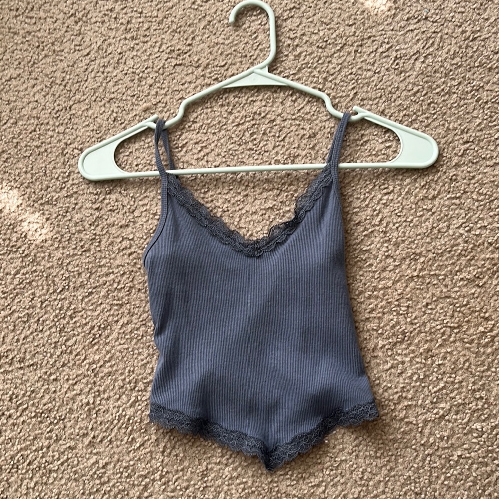 Hollister blue lace tank